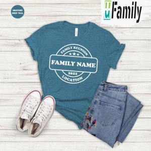 Custom Name Family Reunion T-Shirt With Location