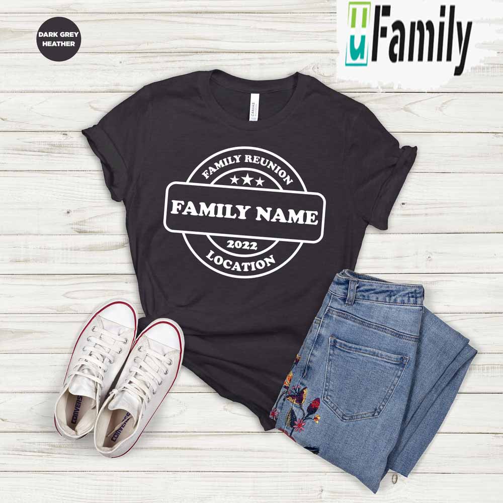 Custom Name Family Reunion 2023 T-Shirt With Location