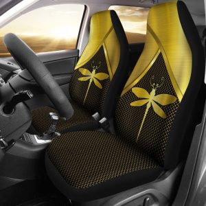Dragonfly Silver Metal Car Seat