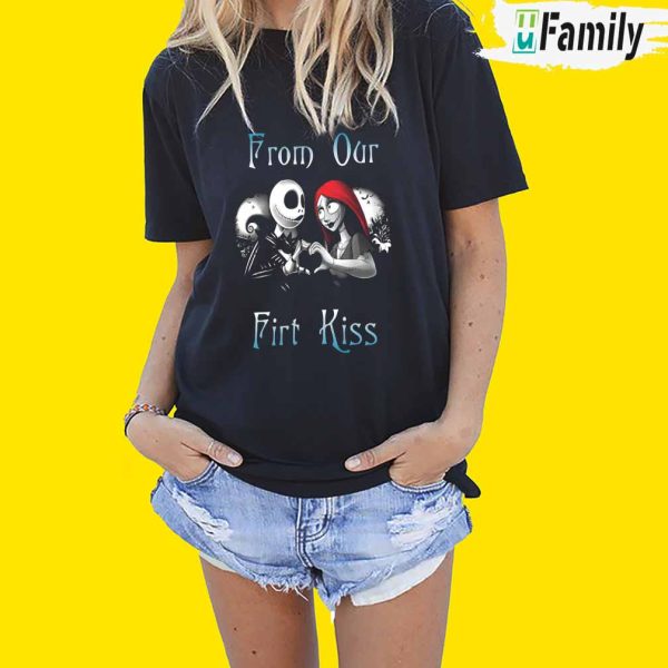 From our first kiss couple shirt, Jack Skeleton And Sally Couple