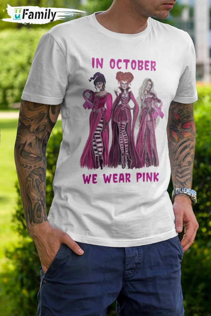 Hocus pocus Sanderson sister wear pink shirt, Hocus pocus Halloween Gift