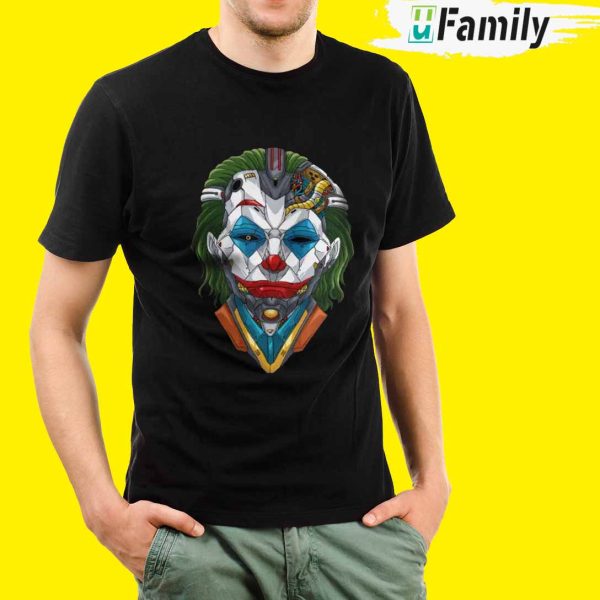 Joker on cyberpunk face shirt