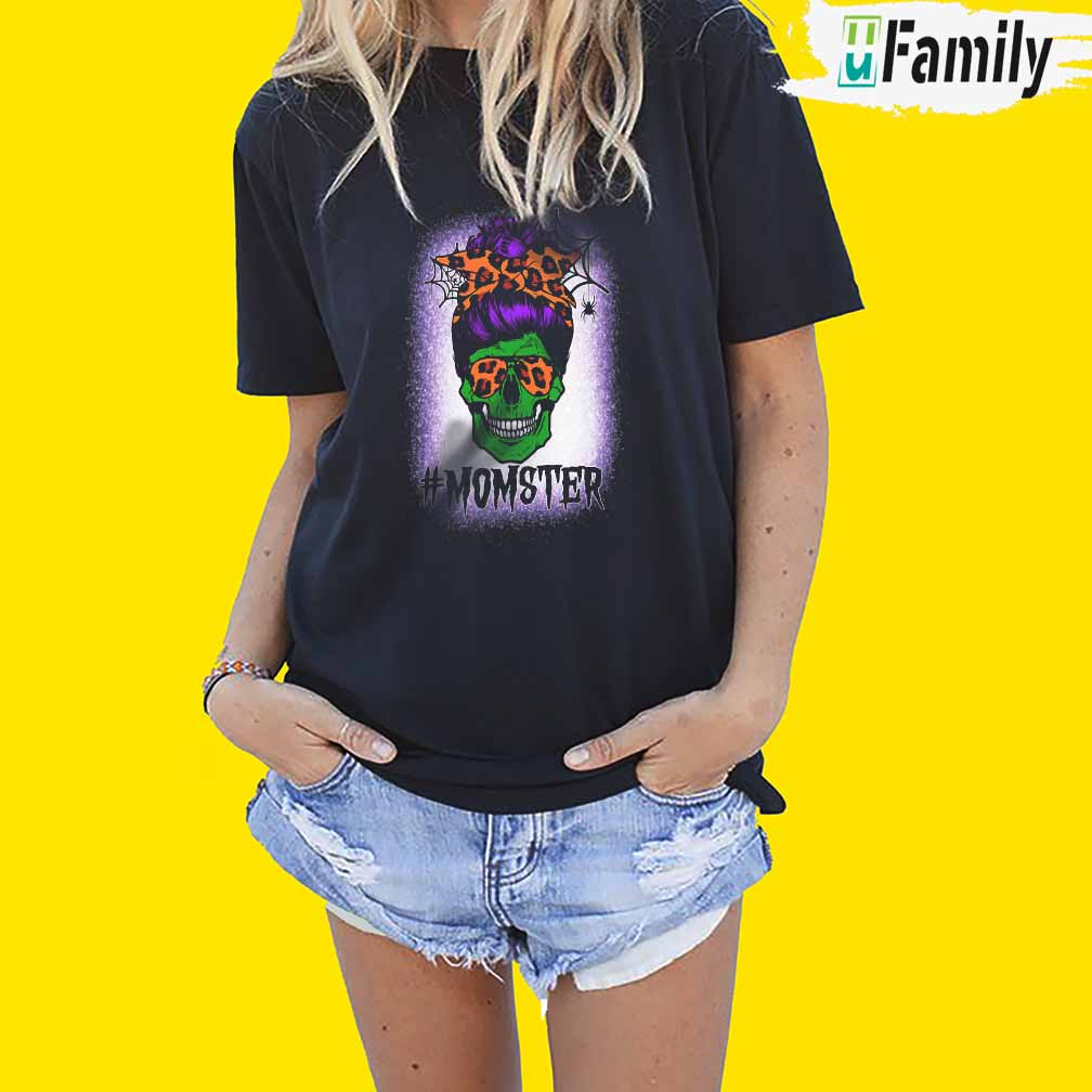 momster-messy-bun-skull-shirt-gift-for-mom-thoughtful-personalized