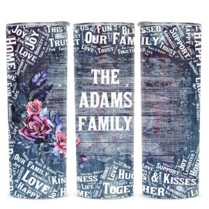 Adams Family Glitter Tumbler 2