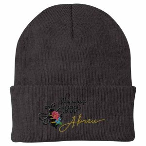 Always Bee Abreu Custom Embroidered Hat, Personalized Beanie
