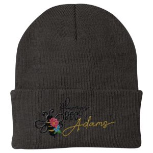 Always Bee Adams Custom Embroidered Hat Personalized Beanie 1