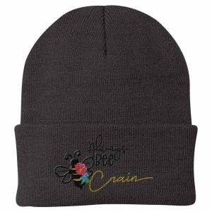 Always Bee Crain Custom Embroidered Hat, Personalized Beanie