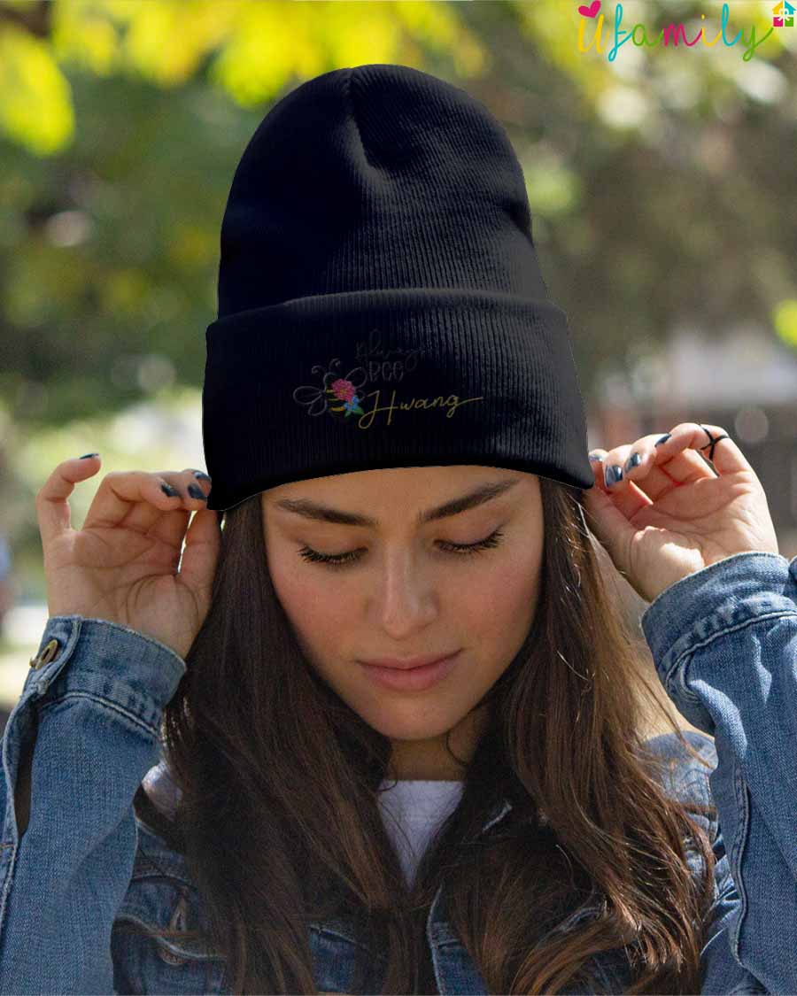 Always Bee Hwang Custom Embroidered Hat, Personalized Beanie