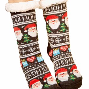 Black Santa Claus Christmas Gift Socks