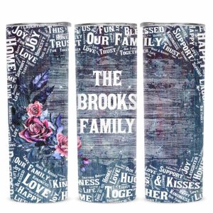 Brooks Family Glitter Tumbler 2