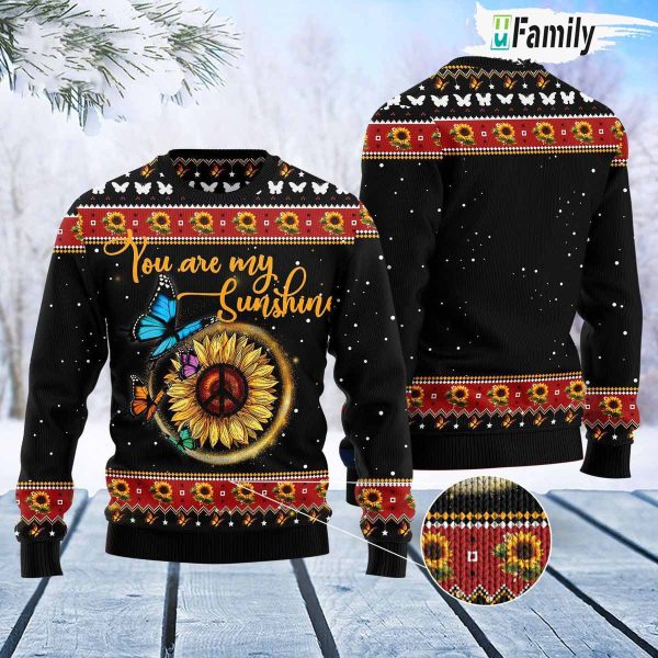 Butterfly Sunshine Ugly Christmas Sweater