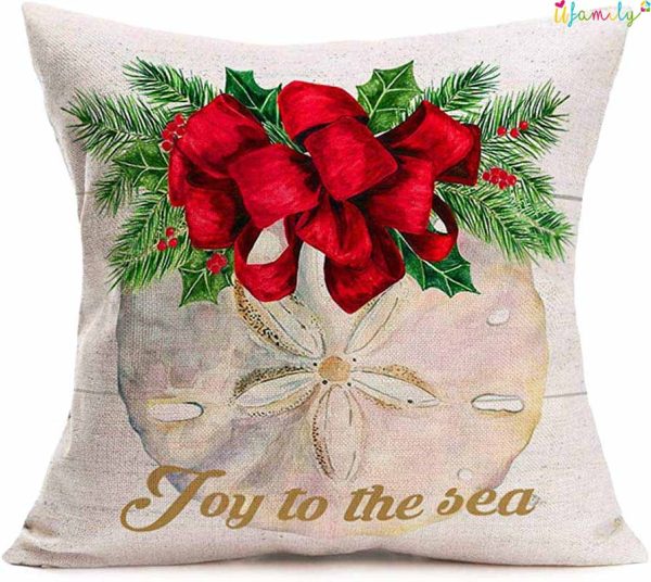 Christmas Joy To The Sea Pillow Case