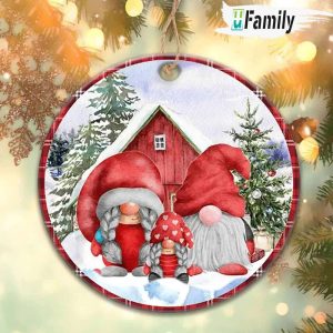 Christmas Gnome Family Ornament