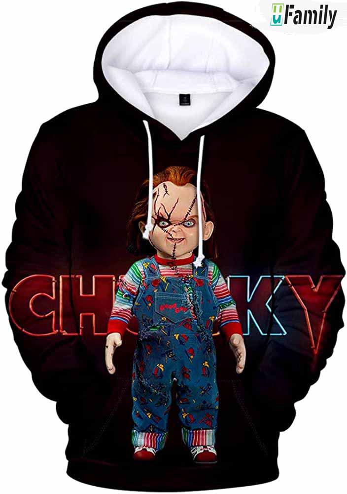 Chucky 3 Horror Casual 3D Hoodie