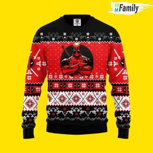 Dead Pool Ugly Christmas Sweater