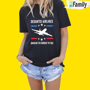 Florida Desantis Airlines Bringing The Border To You T Shirt 2