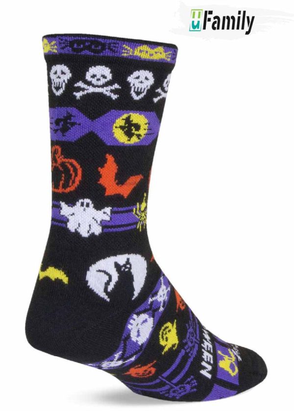 Ghost And Cat  Halloween Gift Socks