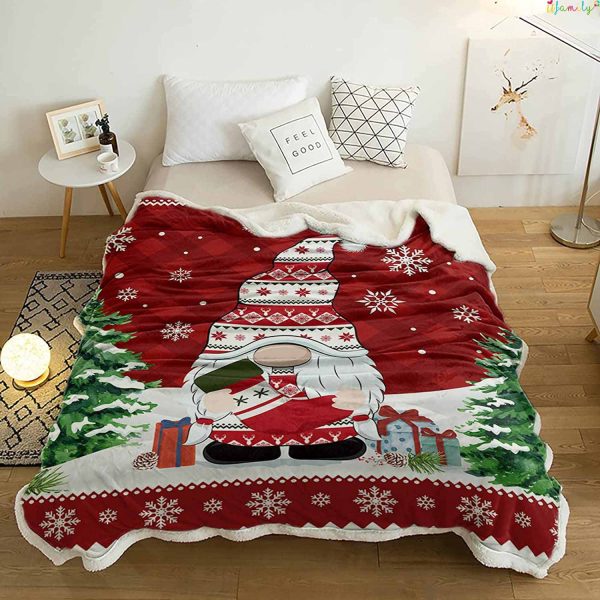 Gnome Merry Christmas Blanket