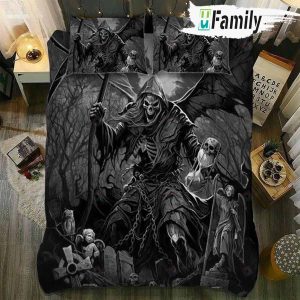 Grim Reaper Day Of The Death Bedding Set