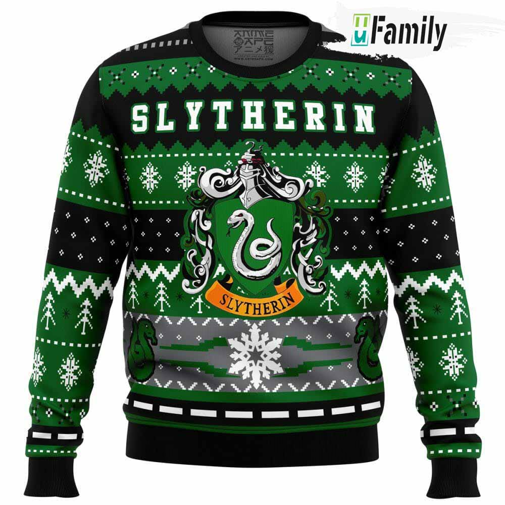 Harry Potter Slytherin House Ugly Christmas Sweater
