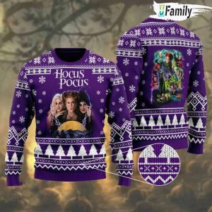 Hocus Pocus Witches Sisters Halloween Ugly Christmas Sweater