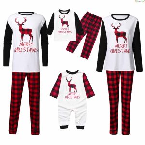 Holiday Christmas Family Pajamas Matching Set