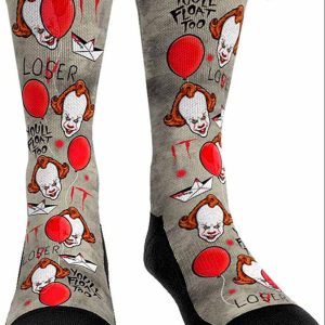 IT Pennywise Clown Stephen King Movie Socks
