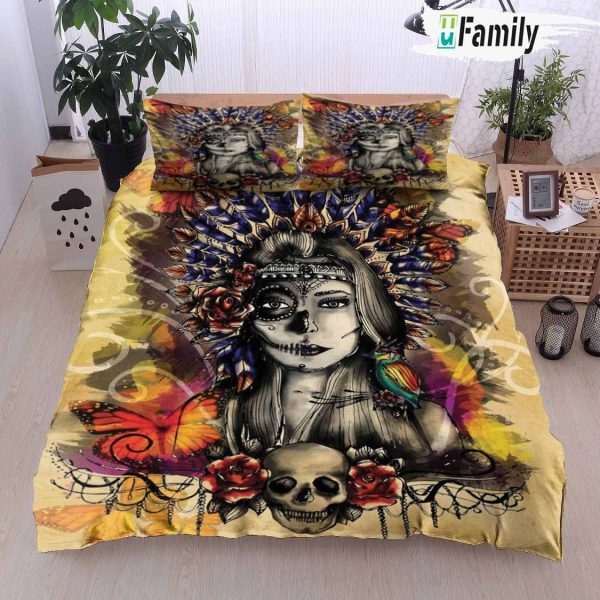 Indian Mexican Skull Bedding Set
