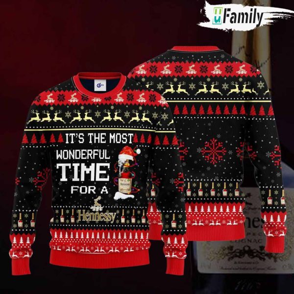 It s the Most Wonderful Time For A Hennessy Ugly Christmas Sweater