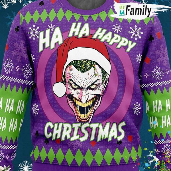 Joker Ha Ha Ha Ugly Christmas Sweater