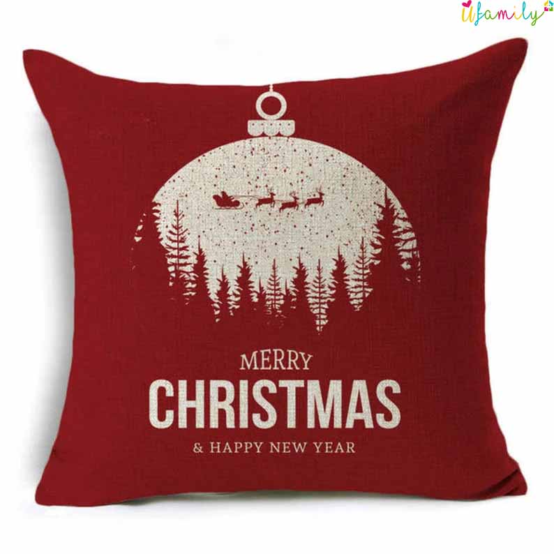 Merry Christmas And Happy New Year Pillow Case