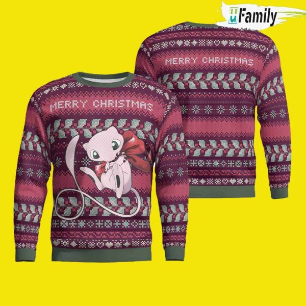 Mewtow Ugly Christmas Sweater, Pokemon Gift