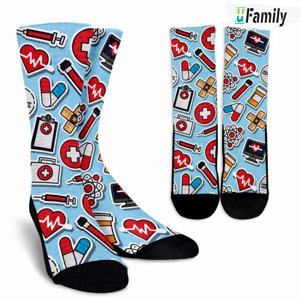 Nurse Job Pattern Socks