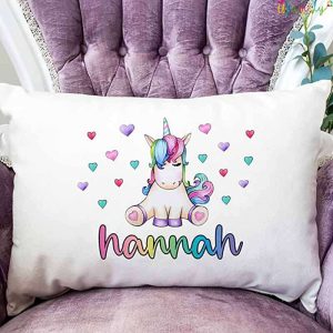 Personalized Baby Bed Love Unicorn Pillow Case