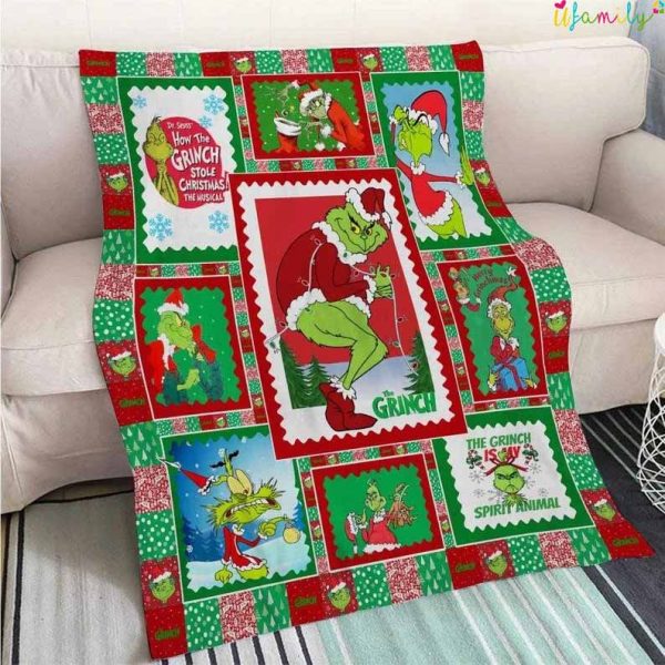Personalized Dr Seuss The Grinch Blanket