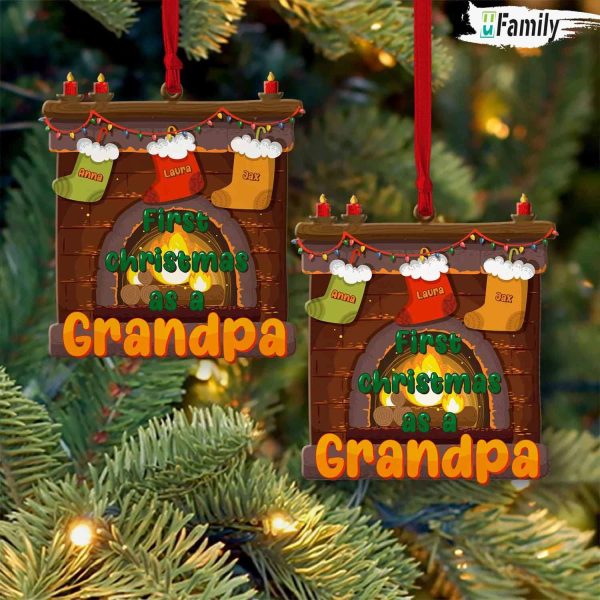 Personalized Family Christmas Wood Burning Ornament