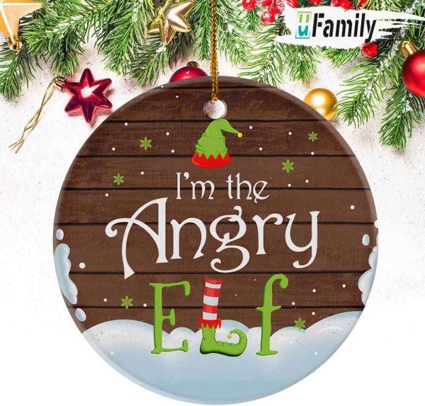 Personalized Im The Angry Elf Ornament