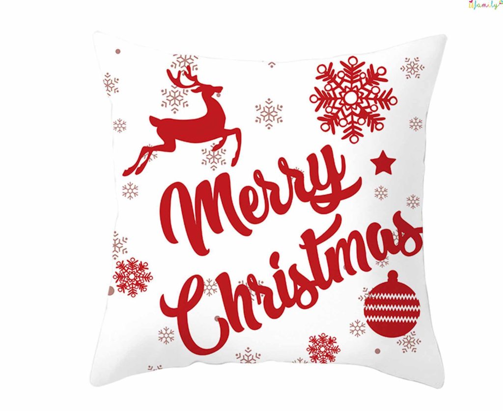 Reindeer Merry Christmas Pillow Case