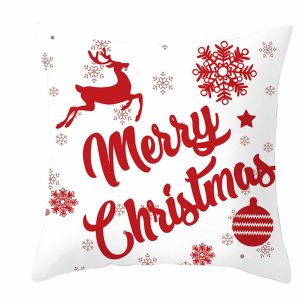 Reindeer Merry Christmas Pillow Case