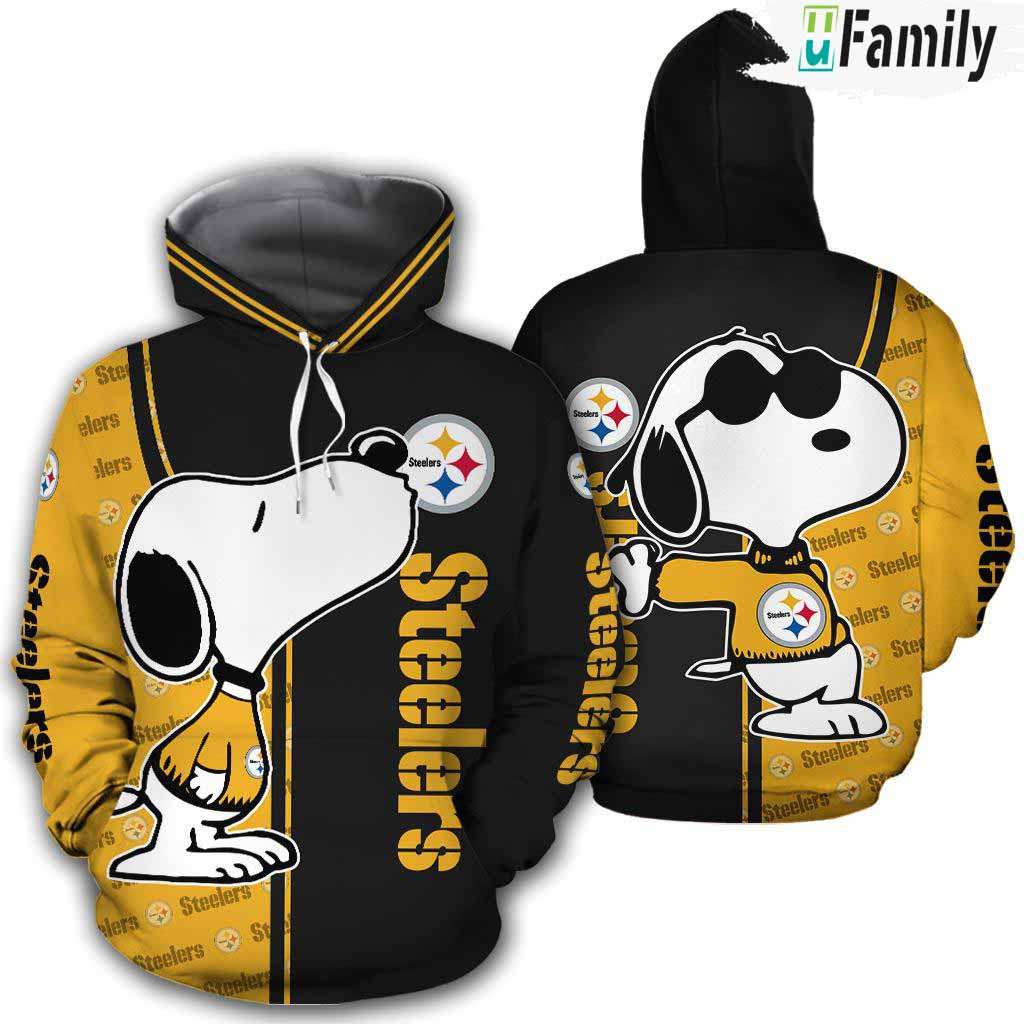 Snoopy Pittsburgh Steelers 3D  Hoodie