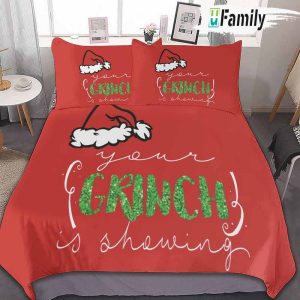 The Grinch Red Christmas Bedding Set