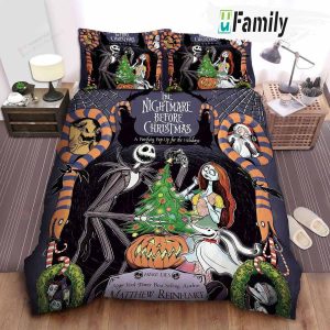 Jack And Sally Bedding Sets, The Nightmare Before Christmas Movie Gift