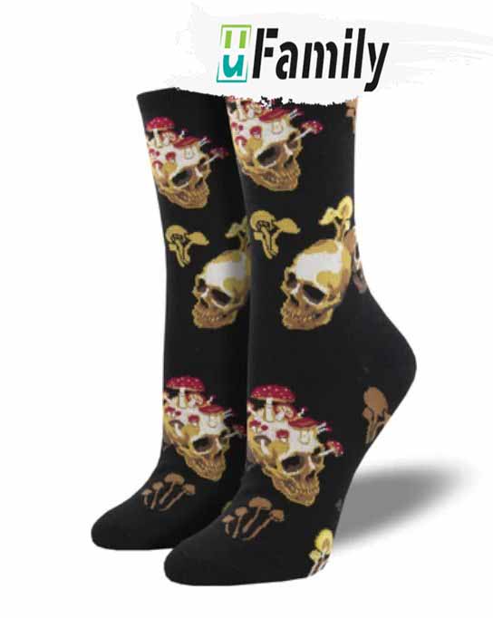 Trick Or Treat Skull Halloween Socks