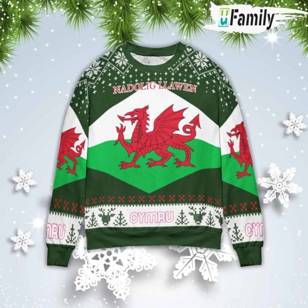 Wales Christmas Gift Ugly Christmas Sweater