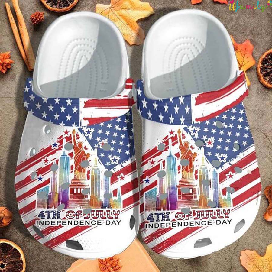 4th July Independence Day USA Crocs