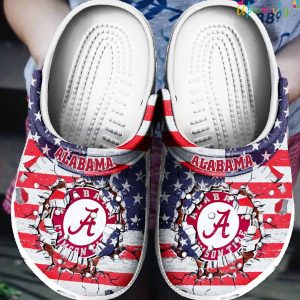 Alabama America Flag Crocs