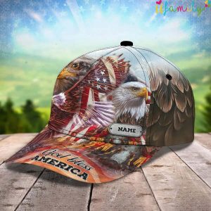America Eagle Personalized Name Cap 3