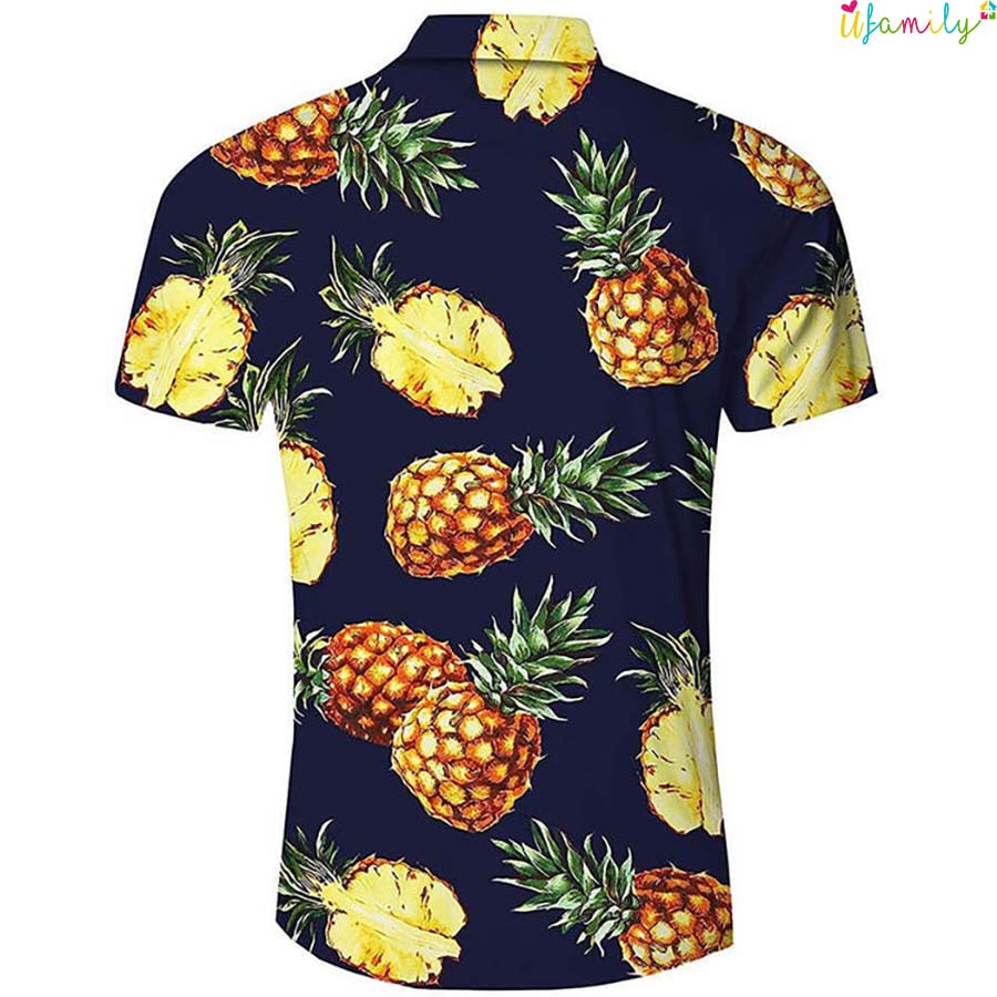 Black Pineapple Hawaiian Shirt, Funny Hawaii Shirts