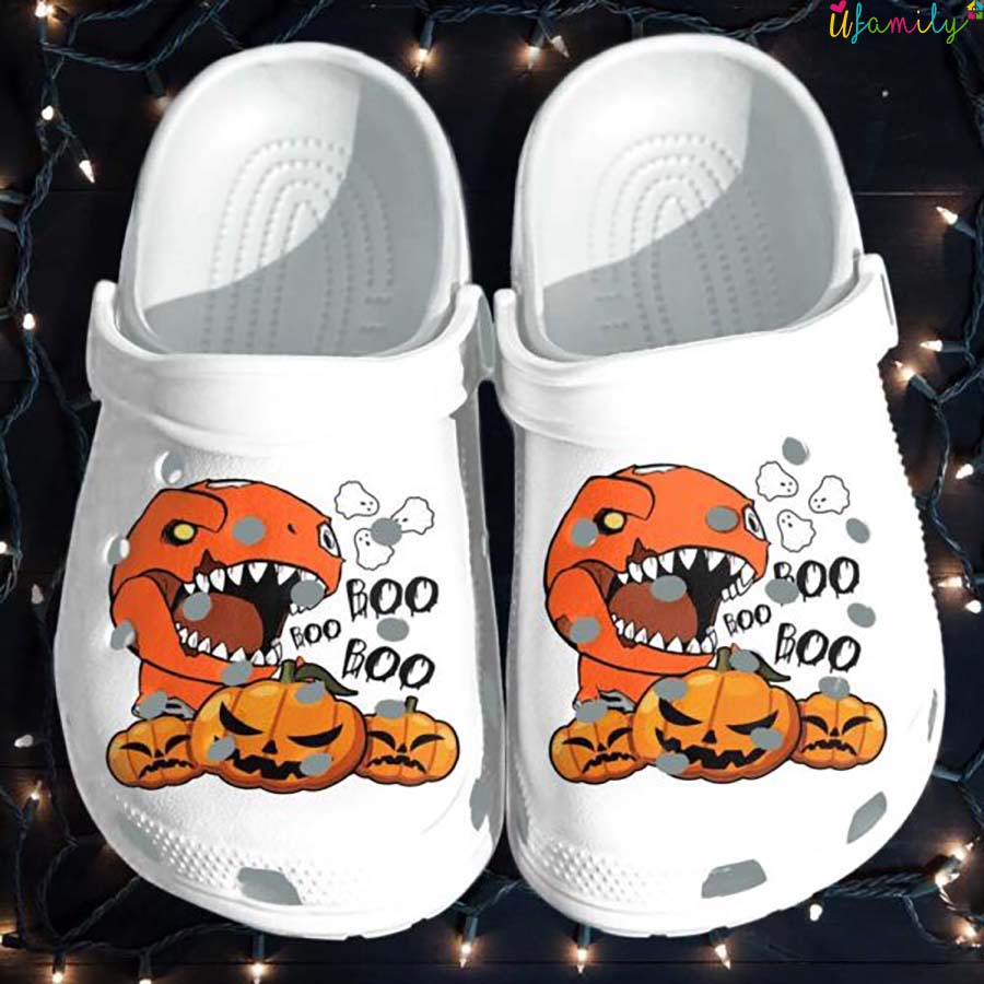 T-Rex Cute Pumpkins Crocs Halloween