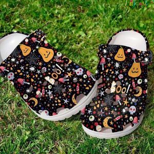 Boo Pattern Classic Crocs Halloween